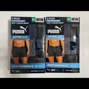 NEW 2 Sets Puma Performance Mens Boxer Briefs
